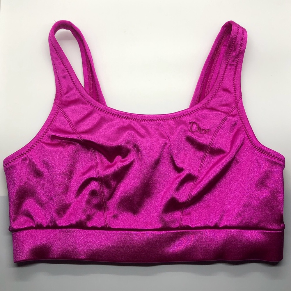 Vintage Dior Metallic Pink Sports Bra